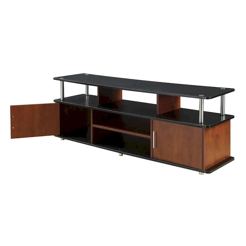 Meuble TV Designs2Go Monterey 65 pouces de Convenience Concepts avec armoires de rangement et étagères