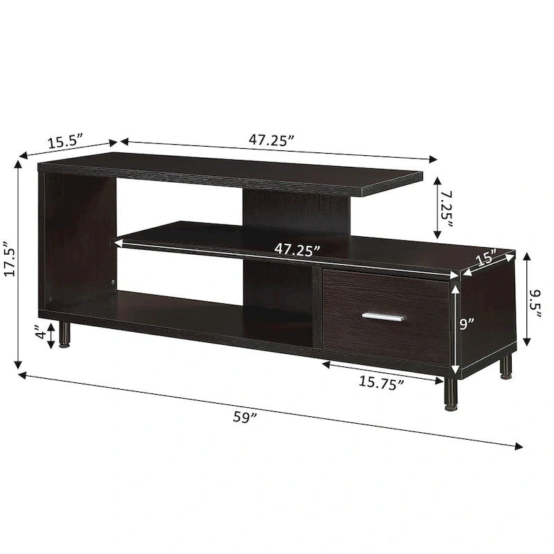Convenience Concepts Seal TV Stand for TVs up to 65 Inches