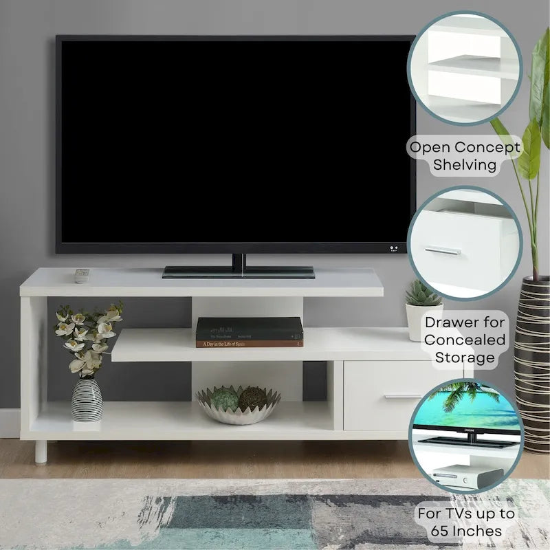 Convenience Concepts Seal TV Stand for TVs up to 65 Inches