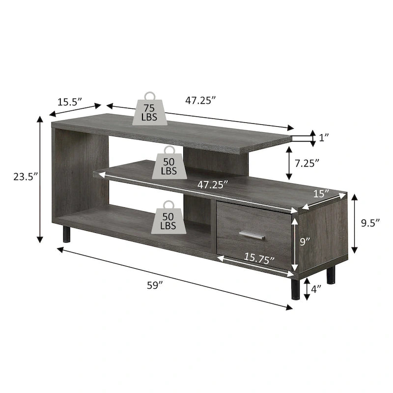 Convenience Concepts Seal TV Stand for TVs up to 65 Inches