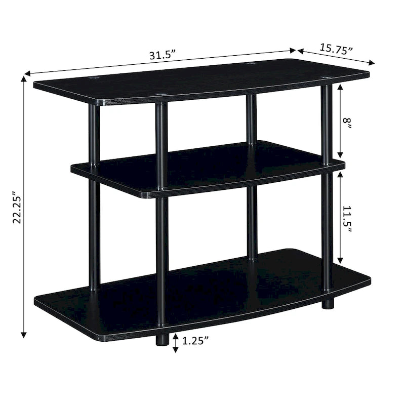 Meuble TV 3 niveaux sans outils Designs2Go de Convenience Concepts