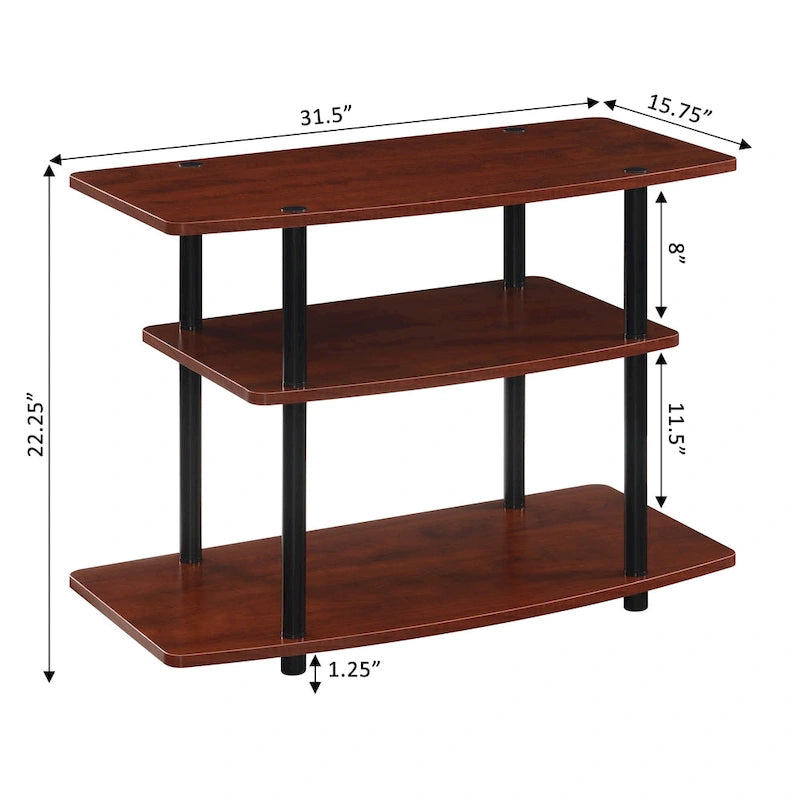 Meuble TV 3 niveaux sans outils Designs2Go de Convenience Concepts