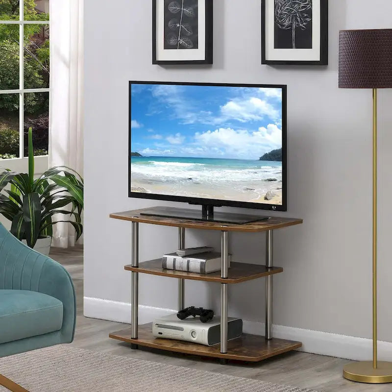 Meuble TV 3 niveaux sans outils Designs2Go de Convenience Concepts