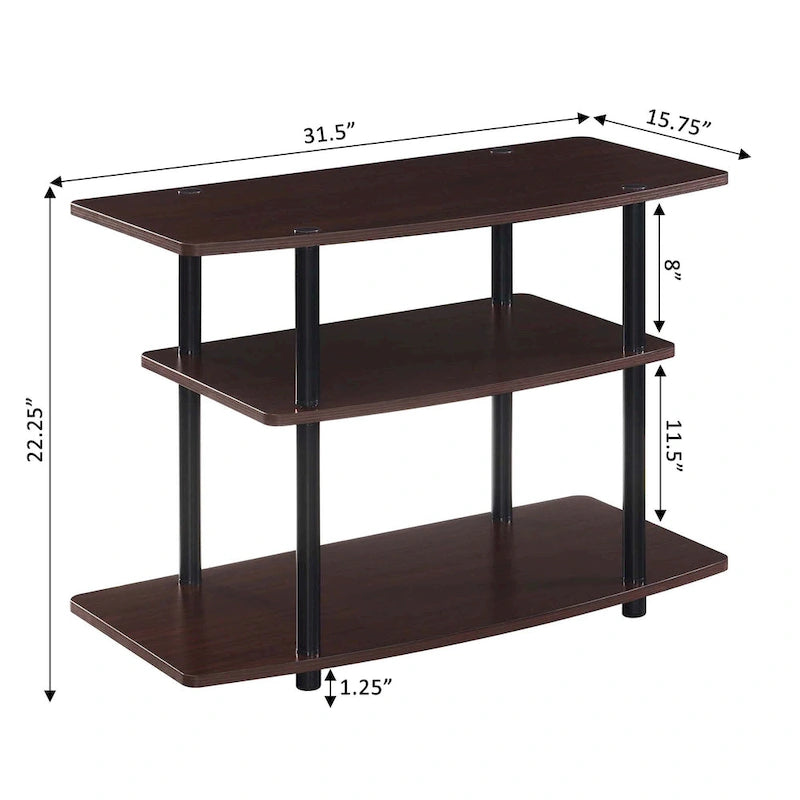 Meuble TV 3 niveaux sans outils Designs2Go de Convenience Concepts