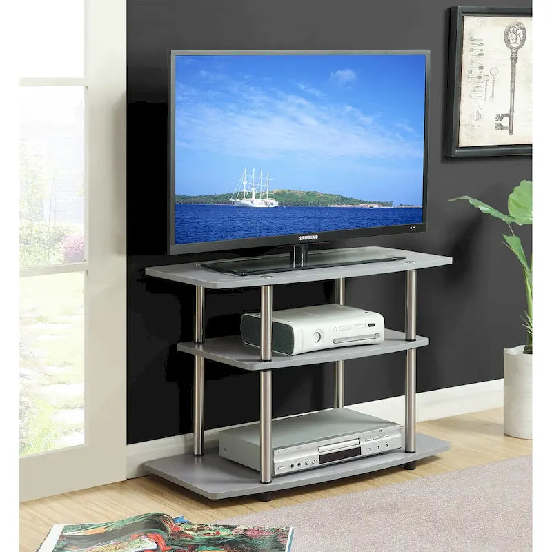 Meuble TV 3 niveaux sans outils Designs2Go de Convenience Concepts