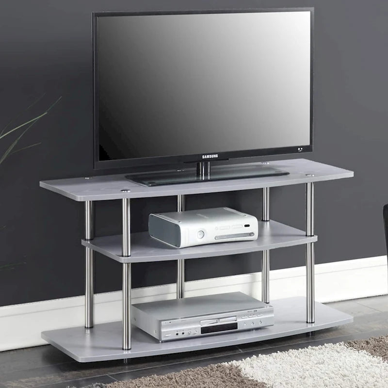 Meuble TV large à 3 niveaux Designs2Go No Tools de Convenience Concepts