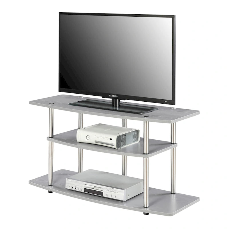 Meuble TV large à 3 niveaux Designs2Go No Tools de Convenience Concepts