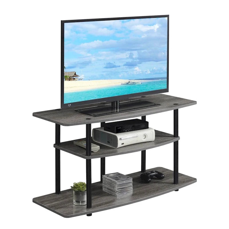 Meuble TV large à 3 niveaux Designs2Go No Tools de Convenience Concepts