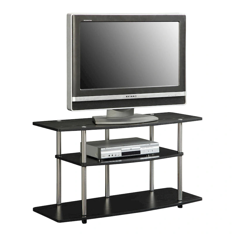 Meuble TV large à 3 niveaux Designs2Go No Tools de Convenience Concepts