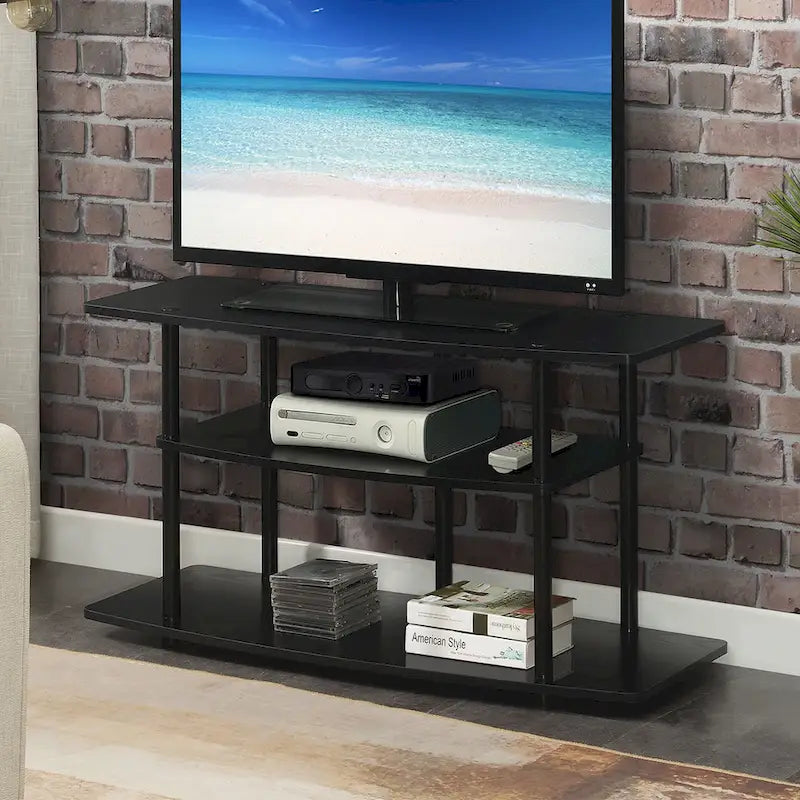 Meuble TV large à 3 niveaux Designs2Go No Tools de Convenience Concepts