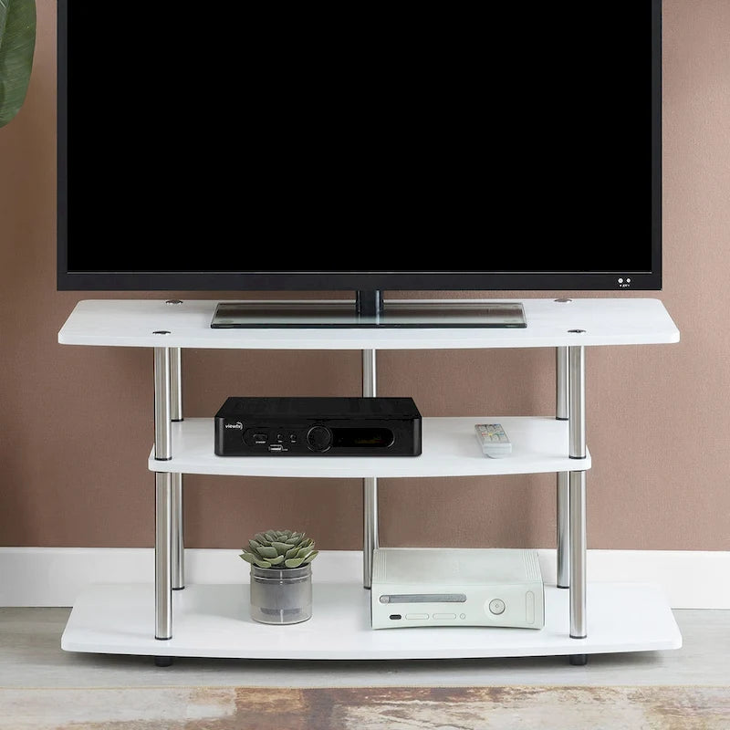 Meuble TV large à 3 niveaux Designs2Go No Tools de Convenience Concepts