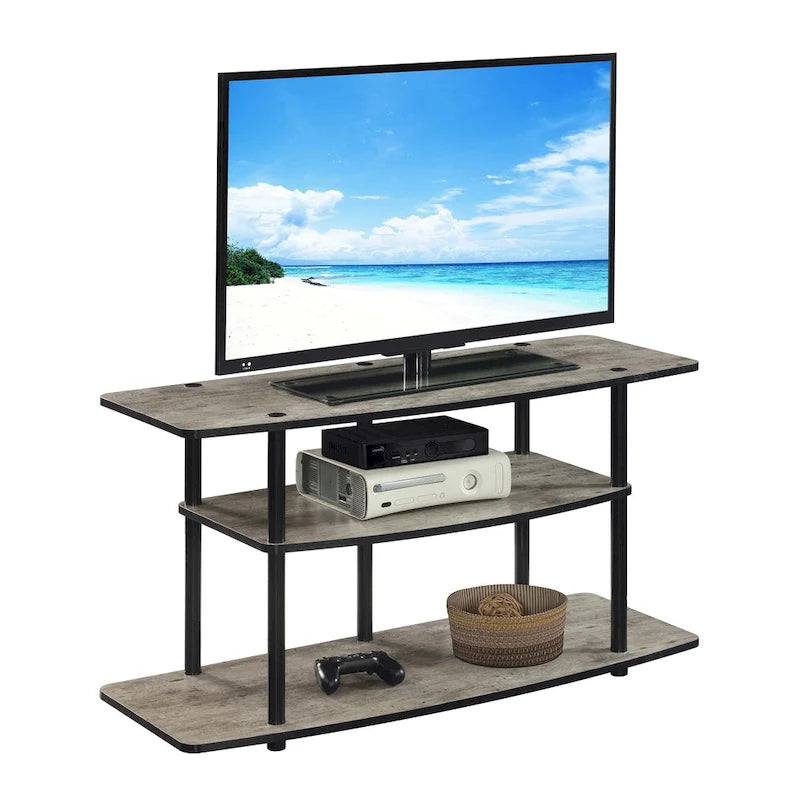 Meuble TV large à 3 niveaux Designs2Go No Tools de Convenience Concepts