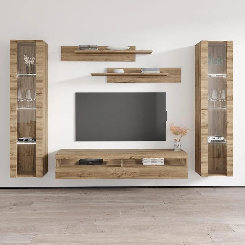 Meuble TV mural flottant moderne Fly AB2 35TV