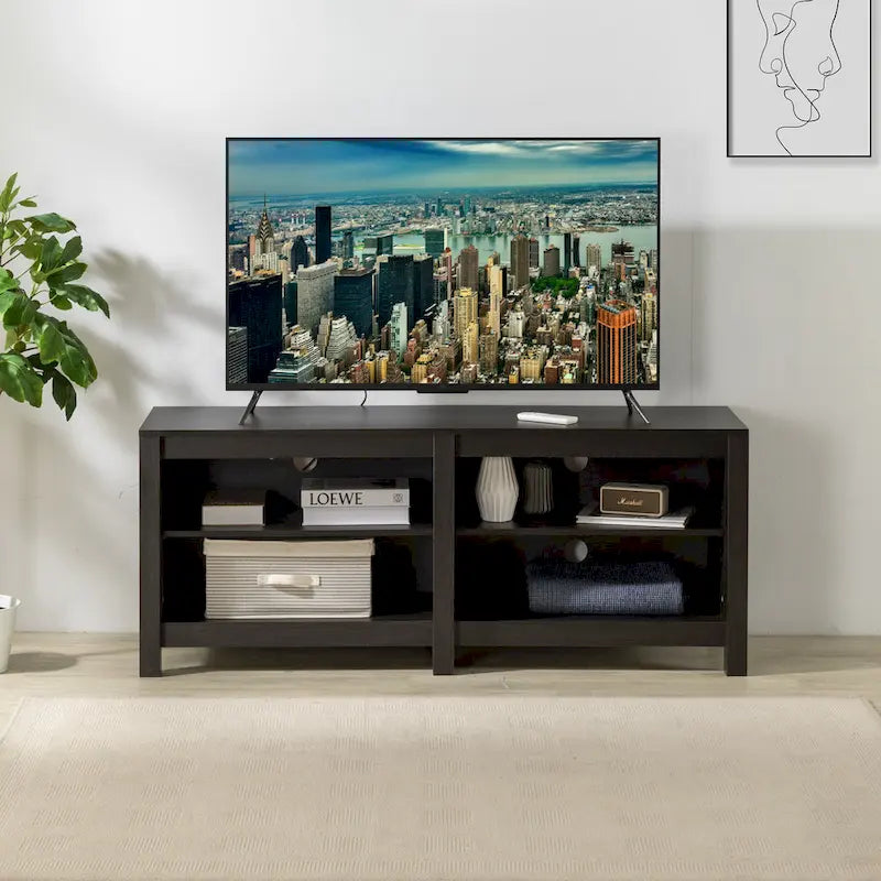 Meuble TV contemporain Priage by ZINUS pour téléviseurs jusqu'à 65 pouces