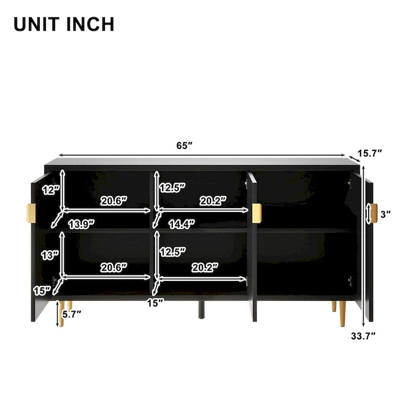 Meuble TV moderne, console, buffet de rangement