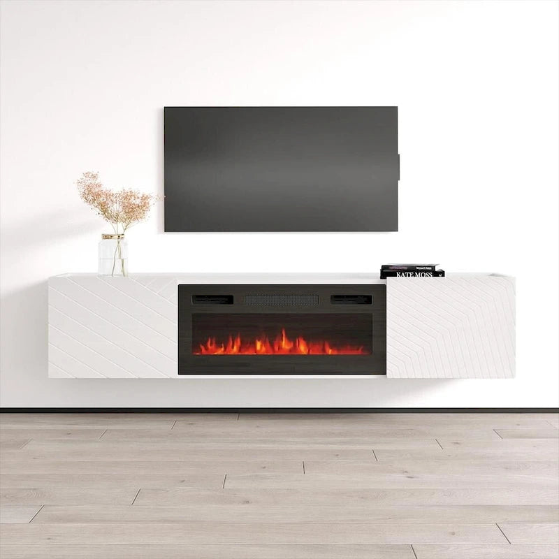 Meuble TV de cheminée Portillo BL-EF