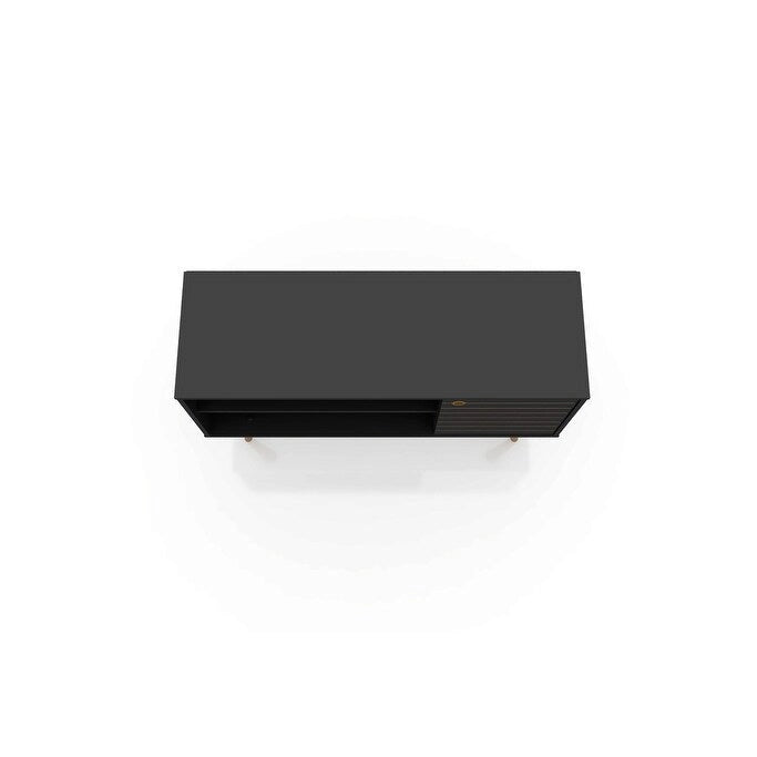 Meuble TV Liberty à 2 étagères, style moderne du milieu du siècle