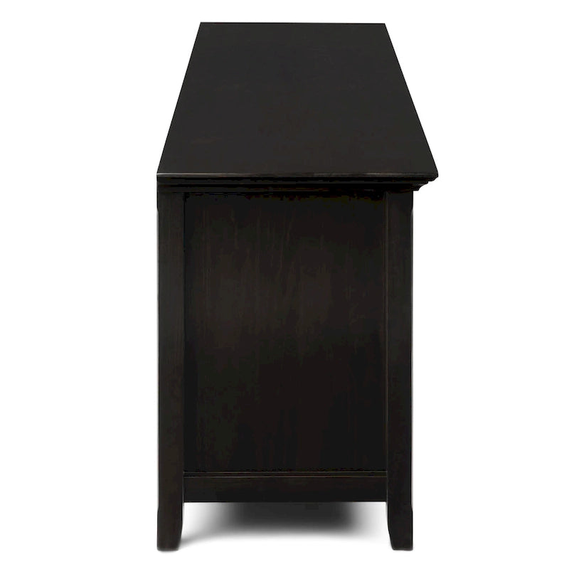 Meuble TV transitoire en bois massif WYNDENHALL Halifax de 72 pouces de large - 72 l x 19 P x 26 H