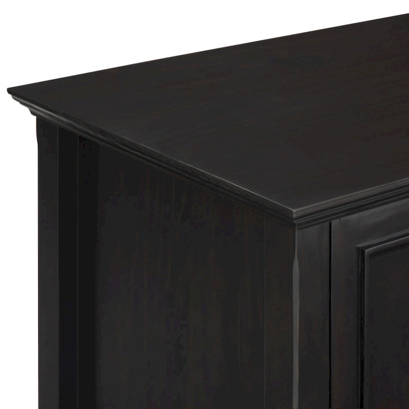 Meuble TV transitoire en bois massif WYNDENHALL Halifax de 72 pouces de large - 72 l x 19 P x 26 H