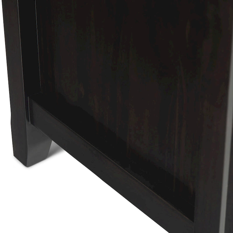 Meuble TV transitoire en bois massif WYNDENHALL Halifax de 72 pouces de large - 72 l x 19 P x 26 H