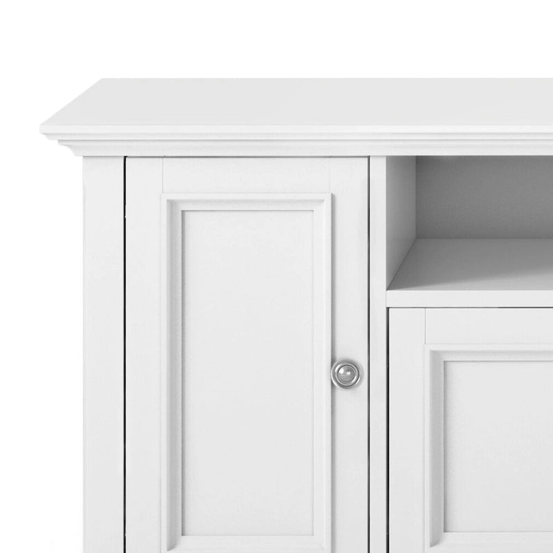 Meuble TV transitoire en bois massif WYNDENHALL Halifax de 72 pouces de large - 72 l x 19 P x 26 H