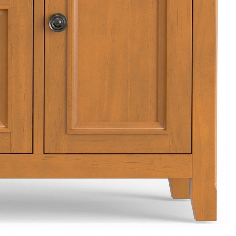 Meuble TV transitoire en bois massif WYNDENHALL Halifax de 72 pouces de large - 72 l x 19 P x 26 H