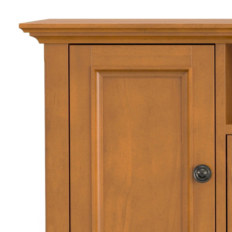 Meuble TV transitoire en bois massif WYNDENHALL Halifax de 72 pouces de large - 72 l x 19 P x 26 H