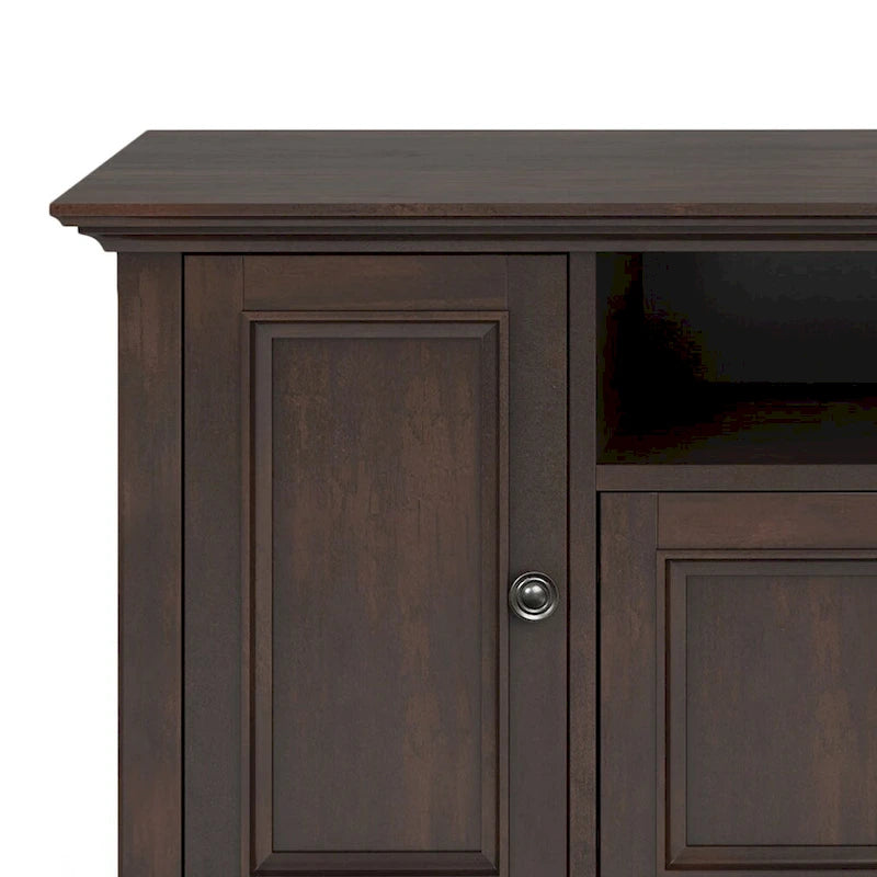 Meuble TV transitoire en bois massif WYNDENHALL Halifax de 72 pouces de large - 72 l x 19 P x 26 H