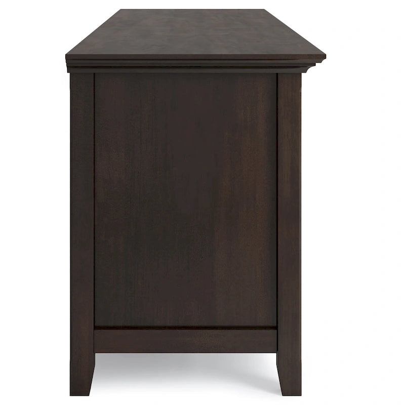 Meuble TV transitoire en bois massif WYNDENHALL Halifax de 72 pouces de large - 72 l x 19 P x 26 H