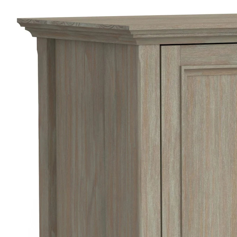 Meuble TV transitoire en bois massif WYNDENHALL Halifax de 72 pouces de large - 72 l x 19 P x 26 H
