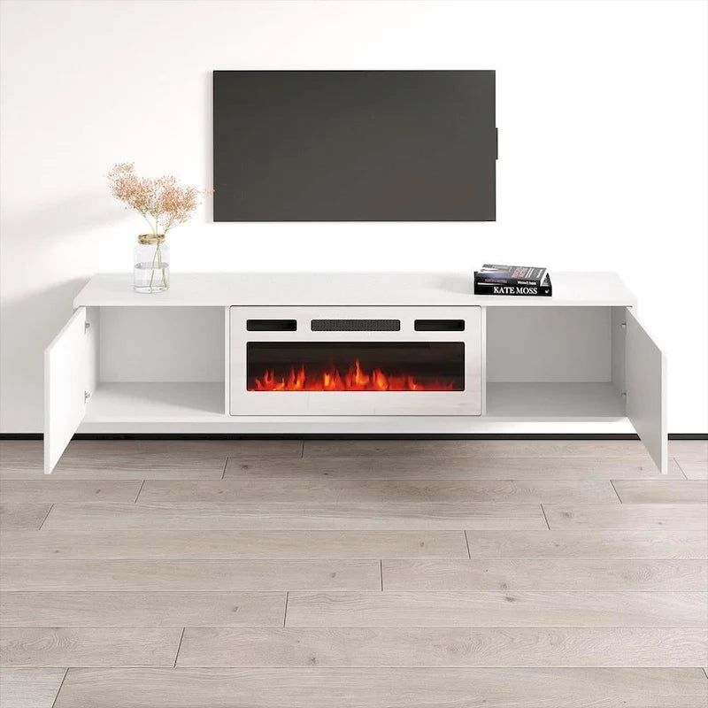 Meuble TV avec cheminée Karp WH-EF