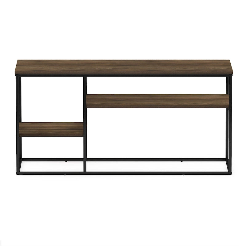 Meuble TV Furinno Moretti de style moderne pour téléviseurs jusqu'à 50 pouces, noyer Columbia