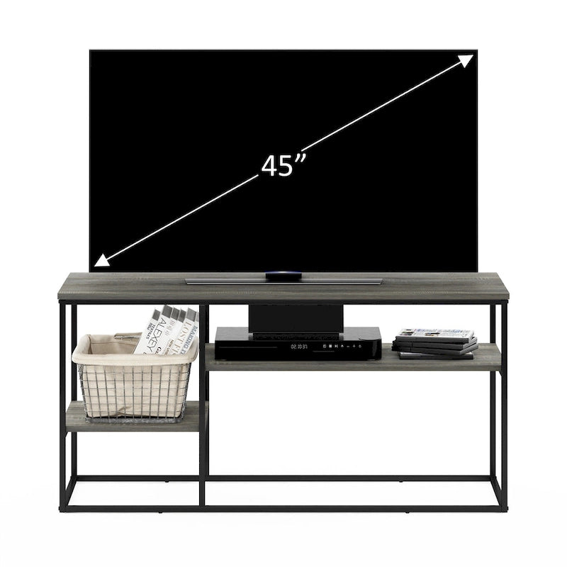 Meuble TV Furinno Moretti de style moderne pour téléviseurs jusqu'à 50 pouces, noyer Columbia