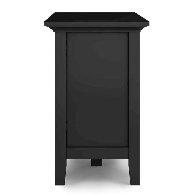 Meuble TV-média de transition WYNDENHALL Mansfield en BOIS MASSIF de 72 pouces de large pour téléviseurs jusqu'à 80 pouces - 72 L x 16,5 P x 26 H