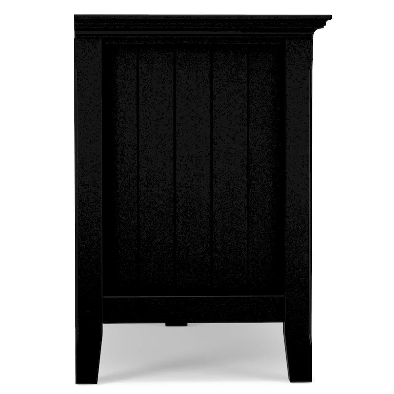 Meuble TV/Média de transition WYNDENHALL Normandy en BOIS MASSIF de 60 pouces de large pour téléviseurs jusqu'à 65 pouces - 60 x 16,5 x 24