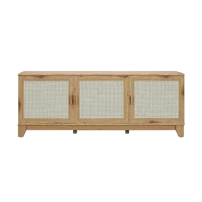 Meuble console de télévision moderne Manhattan Comfort Sheridan 62.99 po en rotin