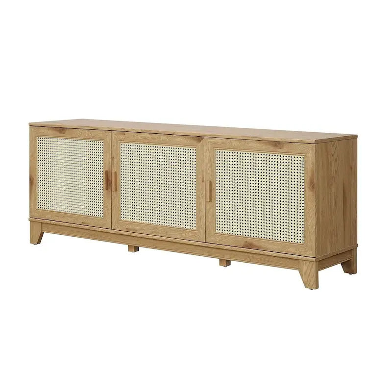 Meuble console de télévision moderne Manhattan Comfort Sheridan 62.99 po en rotin