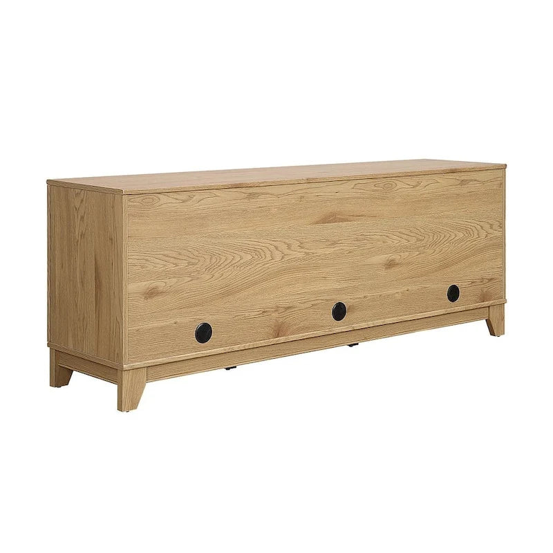 Meuble console de télévision moderne Manhattan Comfort Sheridan 62.99 po en rotin