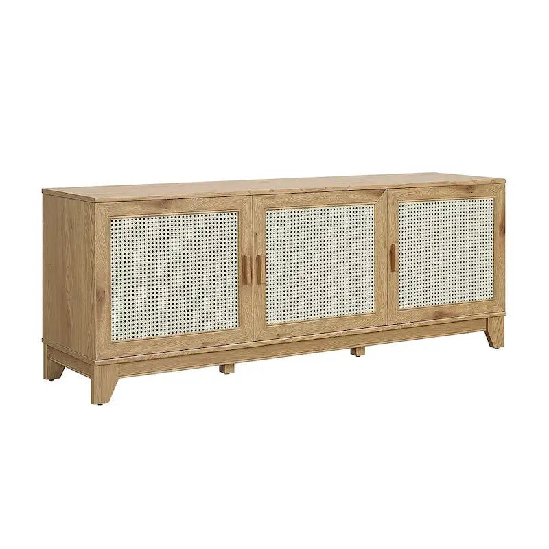 Meuble console de télévision moderne Manhattan Comfort Sheridan 62.99 po en rotin