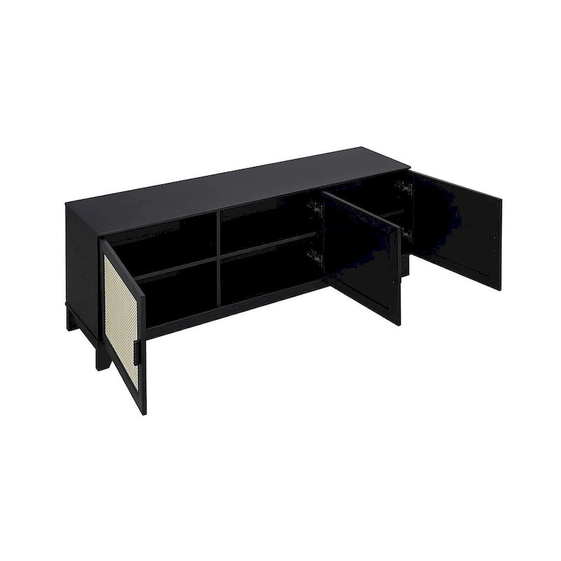 Meuble console de télévision moderne Manhattan Comfort Sheridan 62.99 po en rotin