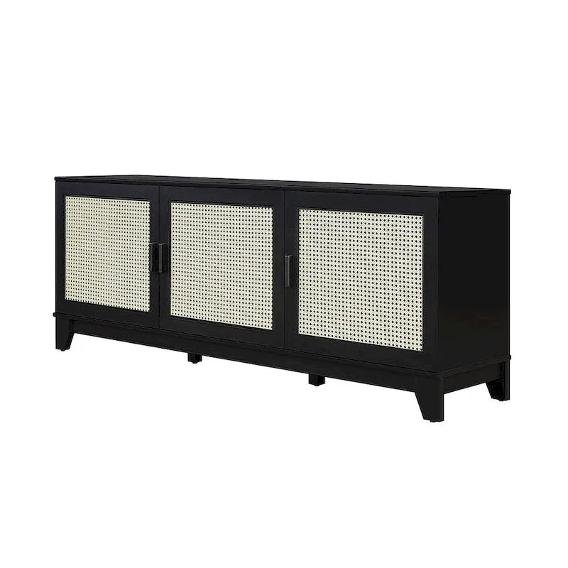 Meuble console de télévision moderne Manhattan Comfort Sheridan 62.99 po en rotin