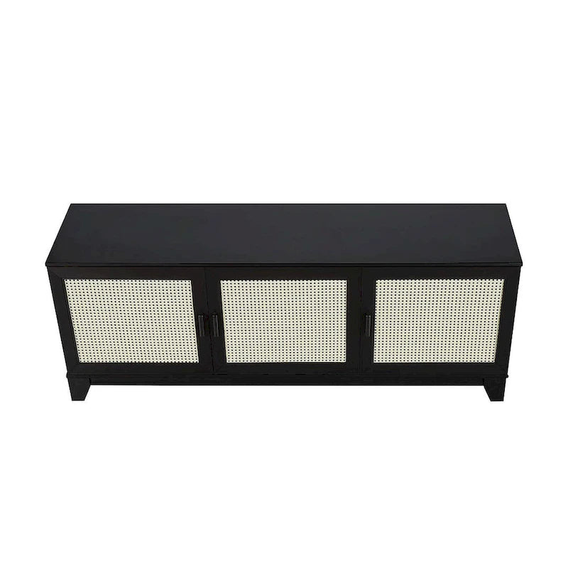 Meuble console de télévision moderne Manhattan Comfort Sheridan 62.99 po en rotin