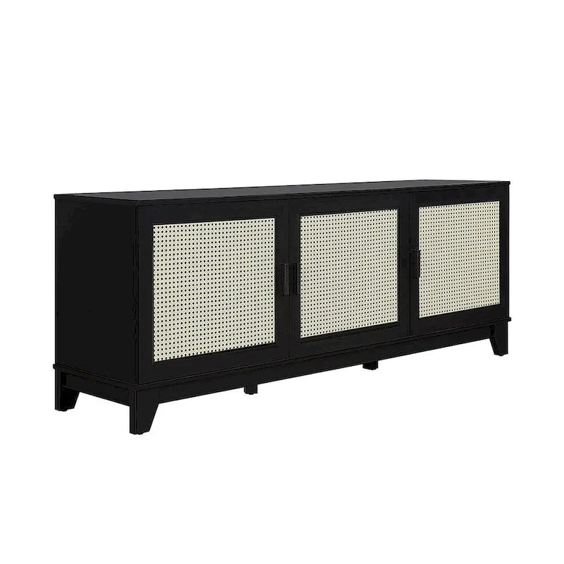 Meuble console de télévision moderne Manhattan Comfort Sheridan 62.99 po en rotin