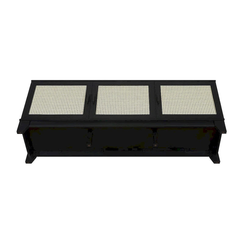 Meuble console de télévision moderne Manhattan Comfort Sheridan 62.99 po en rotin