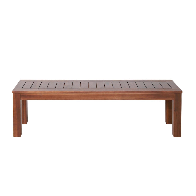 Banc de salle à manger extérieur en bois d'acacia Manila par Christopher Knight Home - S.O.