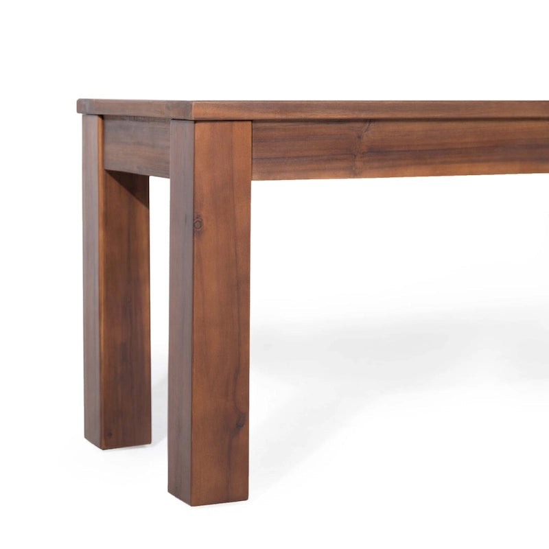 Banc de salle à manger extérieur en bois d'acacia Manila par Christopher Knight Home - S.O.