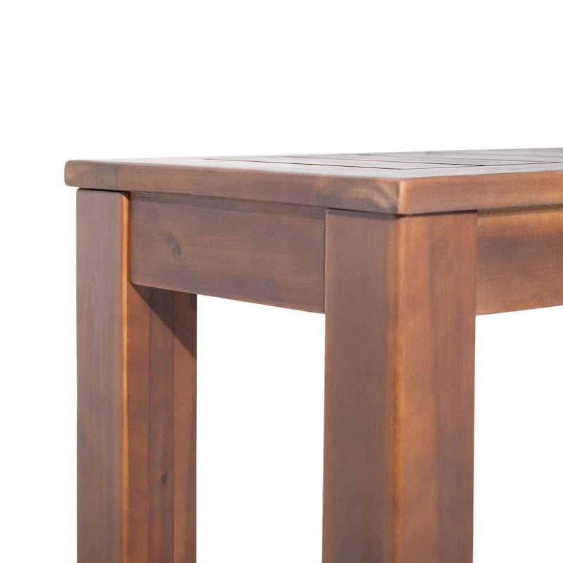 Banc de salle à manger extérieur en bois d'acacia Manila par Christopher Knight Home - S.O.