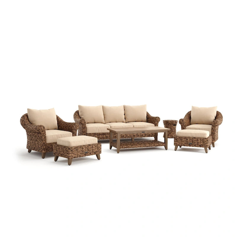 Ensemble de sièges Sunbrella Cayman 8 pièces, Heritage Brown