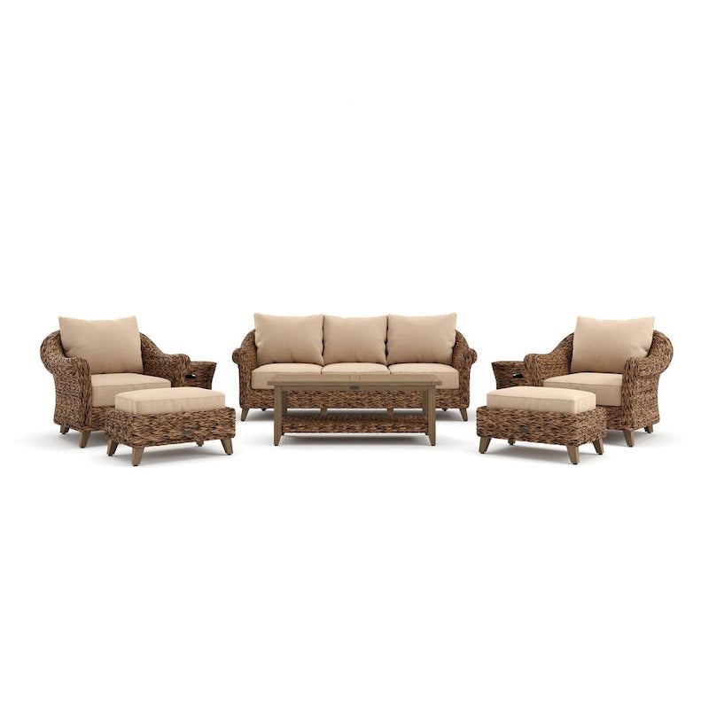 Ensemble de sièges Sunbrella Cayman 8 pièces, Heritage Brown