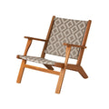 Vega Natural Stain Outdoor Chair in Diamond-Weave Wicker